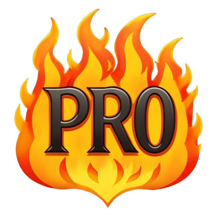 Can you make a banner that says PYRO in gothic letters, the letters should also be on fire  sticker