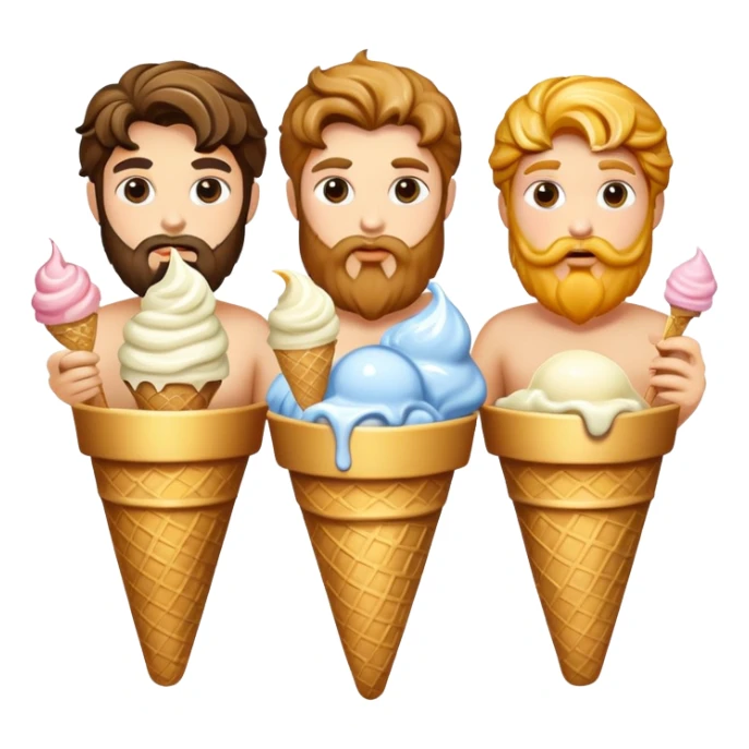 Zeus and other Greek gods enjoying ice cream sticker
