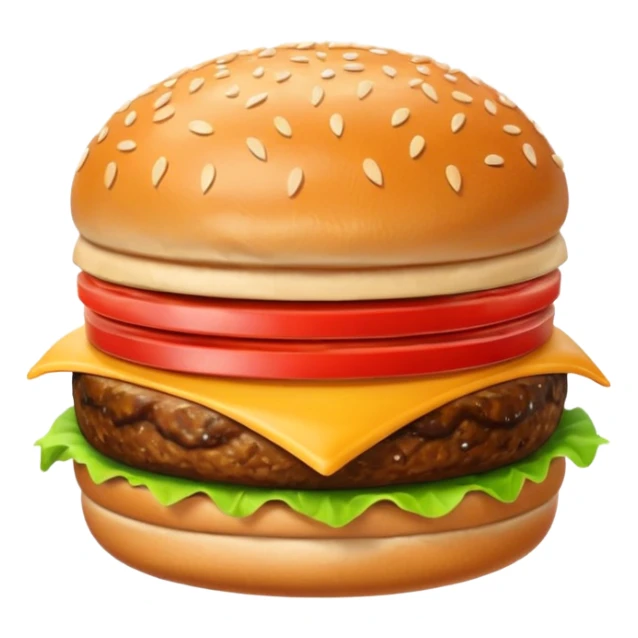 emoji for food like burger sticker