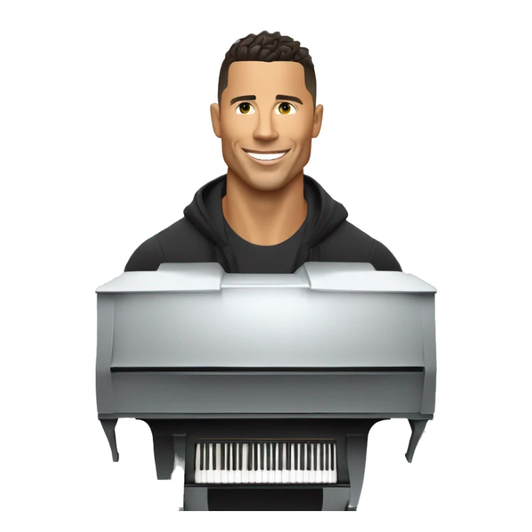 Piano ronaldo et merci en train de discuter. sticker