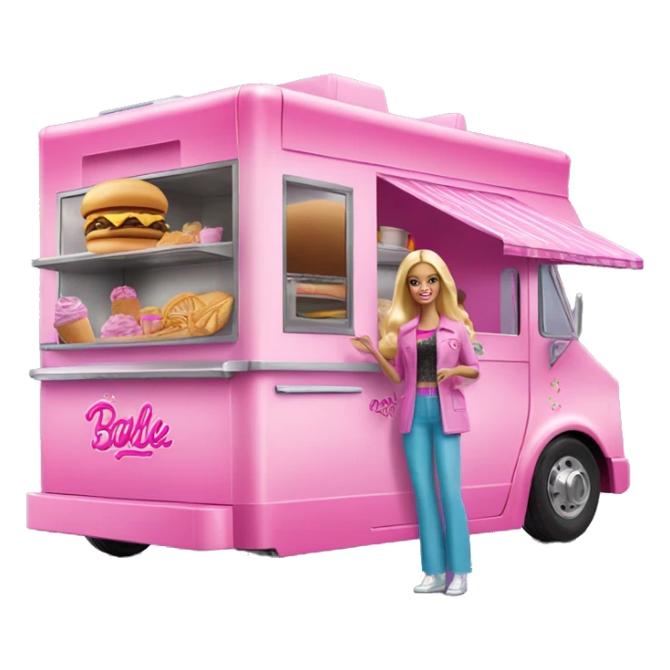 Barbie’s dream food truck  sticker