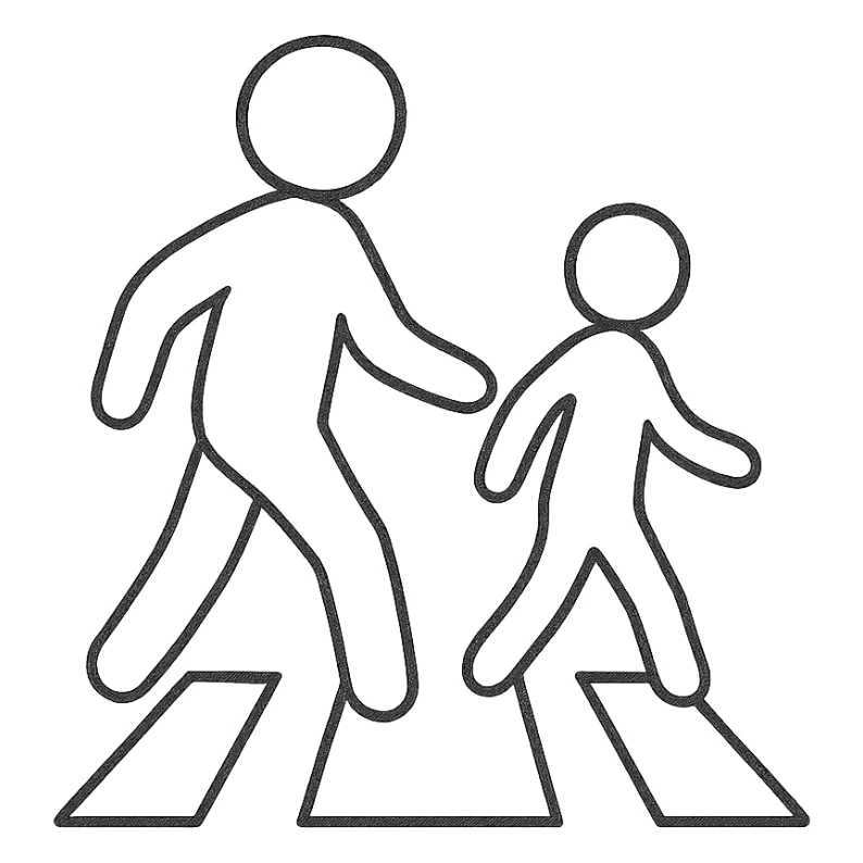 traffic people sticker