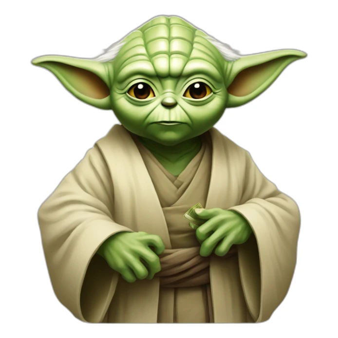 Yoda qui joue au casino sticker