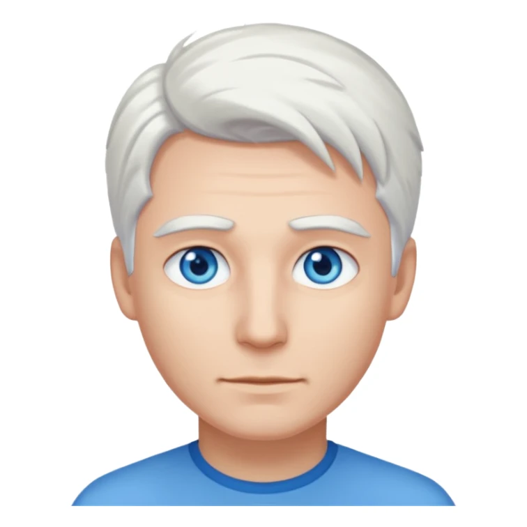 White-haired guy that looks and has beautiful blue eyes  sticker