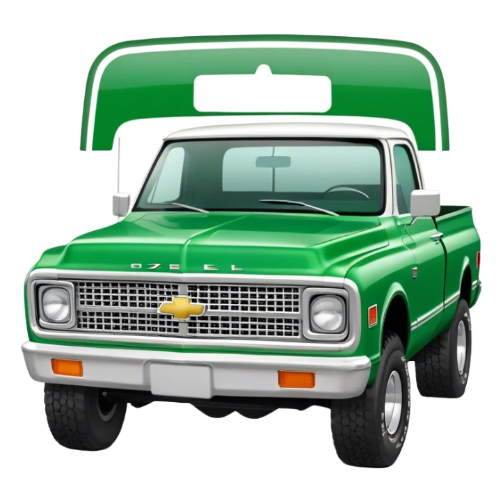 Green and white 1972 Chevrolet K10 sticker