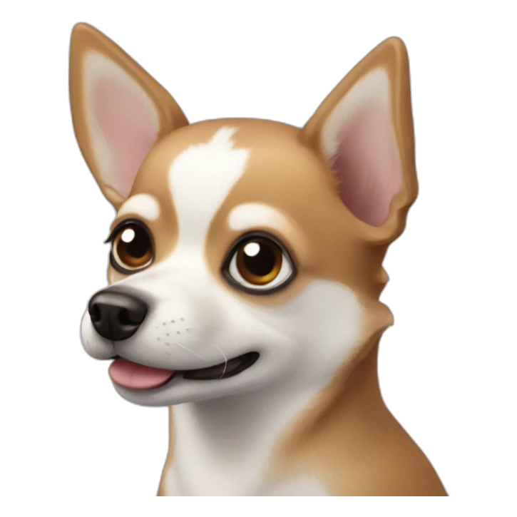 Chihuahua that looks like a husky sticker