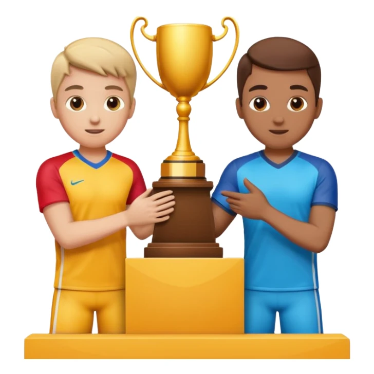 Versus / Duel : deux joueurs + VS, trophée/podium, ou deux écrans avec même objectif. sticker