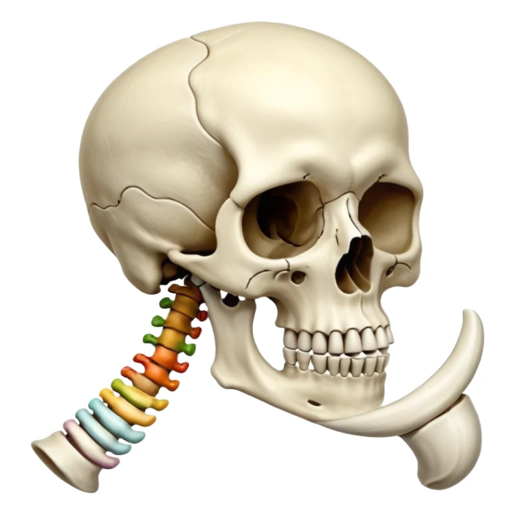 skull ribs humerus carpals femur tarsals  sticker
