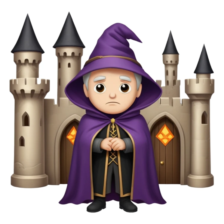 The wizard from Räuber Hotzenplotz is called Petrosilius Zwackelmann. He is a grumpy and selfish magician who lives alone in a spooky castle. He uses his magic for his own benefit and dislikes being disturbed. sticker
