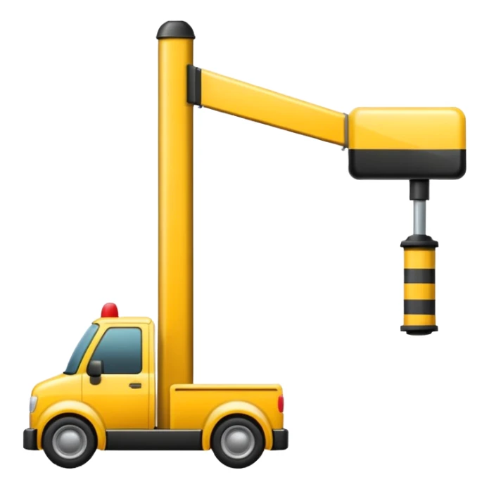 towing street icon, street pole sticker