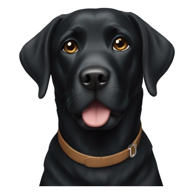 Black Labrador sticker