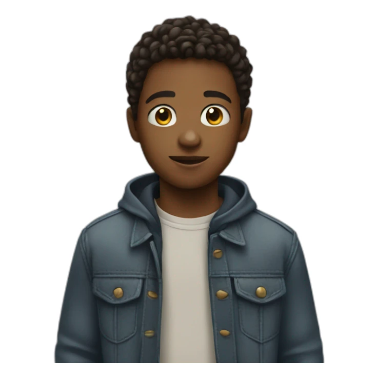 young boy with film in hand sticker