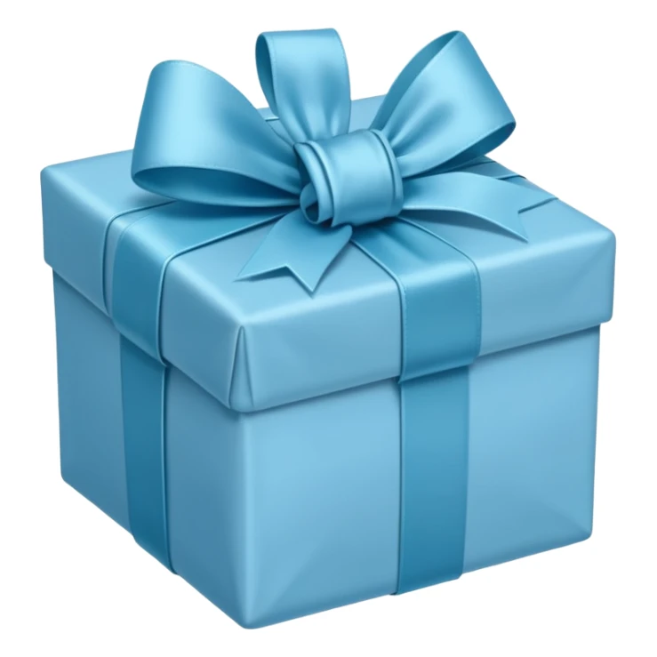 light blue Christmas gift sticker