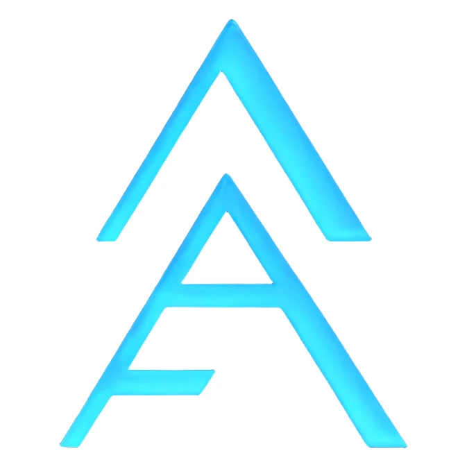 mystical glowing rune symbols with blue aura sticker