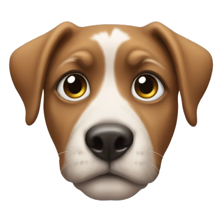 emoji with puppy eyes looking up sticker