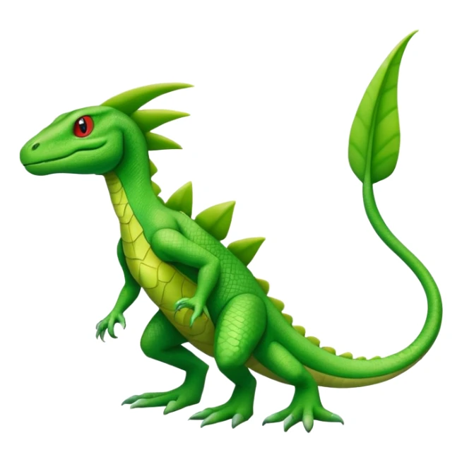 Grovyle-hybrid-Fakémon-creature (full body) sticker