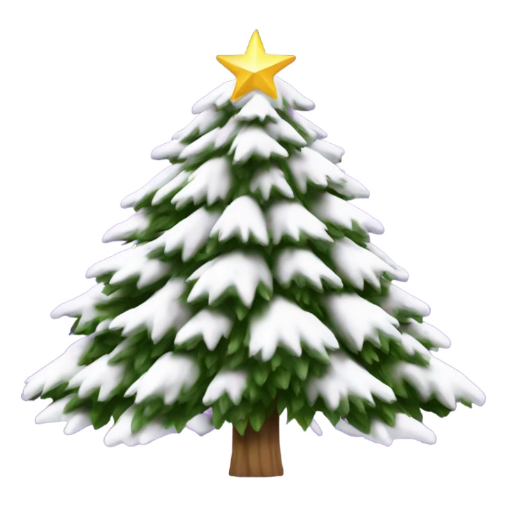 real white christmas tree isolated top bow purple sticker