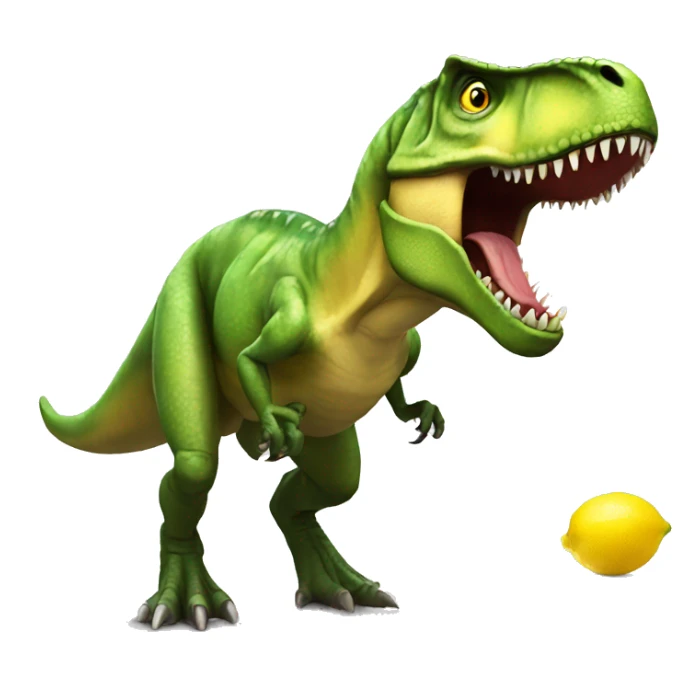 t-rex-eat-lemon sticker