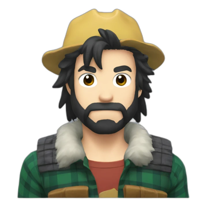lumberjack in my hero academia sticker