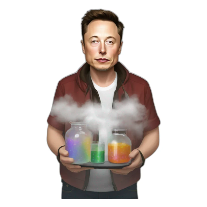 elon musk doing drugs, for educational purposes only, inclusiveness and positive, LGTBQ+ sticker