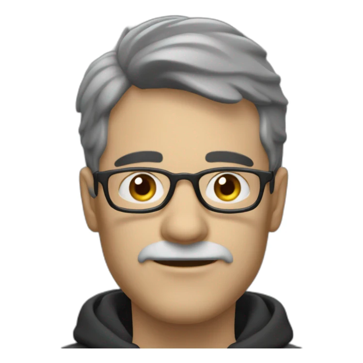 Homme chauve avec appareil photo  sticker