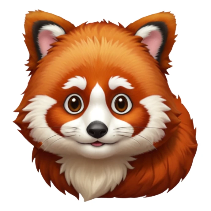 red panda with judge's hair sticker