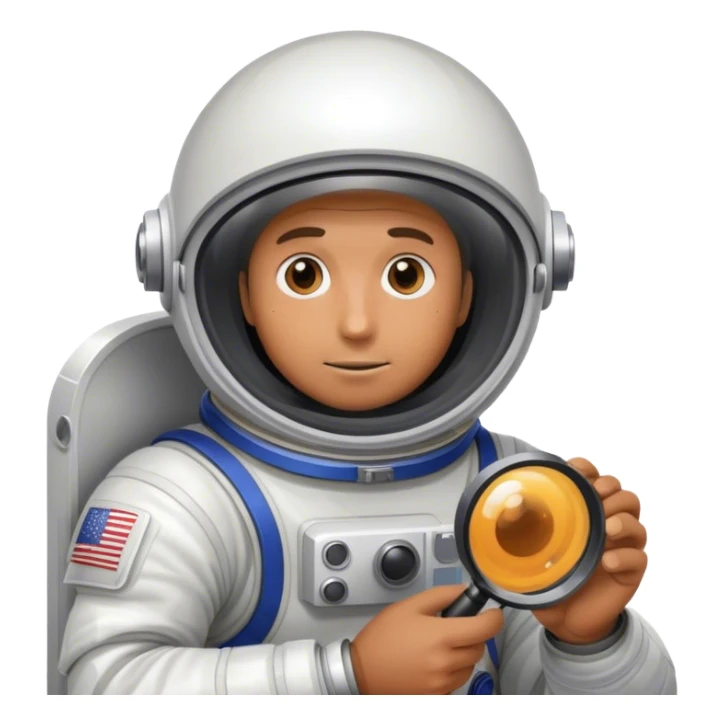 Man looking into the black hole with magnifying glass. sticker