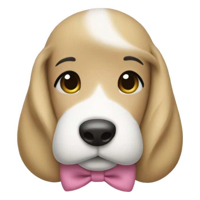 snoopy wearing coquette bows  sticker