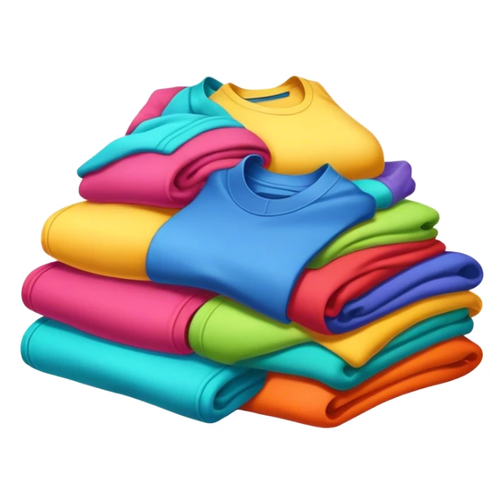 pile of colourfull clothes laying next to each other sticker