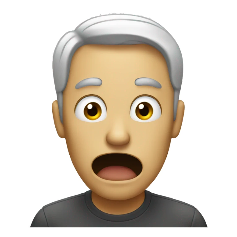 Person reacting to something that stinks sticker