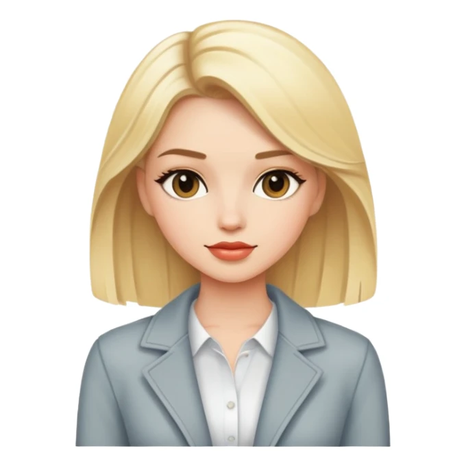 blonde girl in stylish outfit sticker