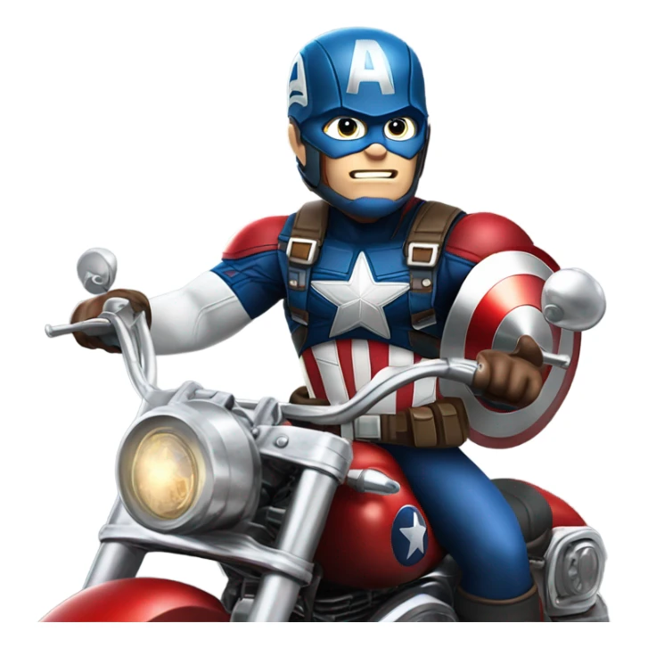 easy rider captain america on chopper motorcycle sticker