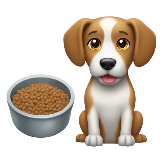 Dog food and water  sticker