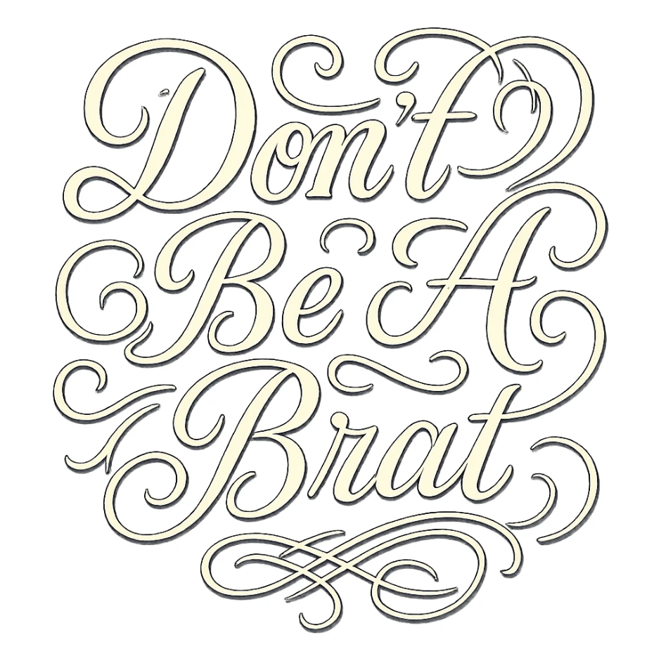 Enhance the text to make it pop for Discord by adding a bold white outline, a subtle dark drop shadow, and increasing contrast for readability at small sizes and on dark backgrounds. Keep the transparent background. sticker