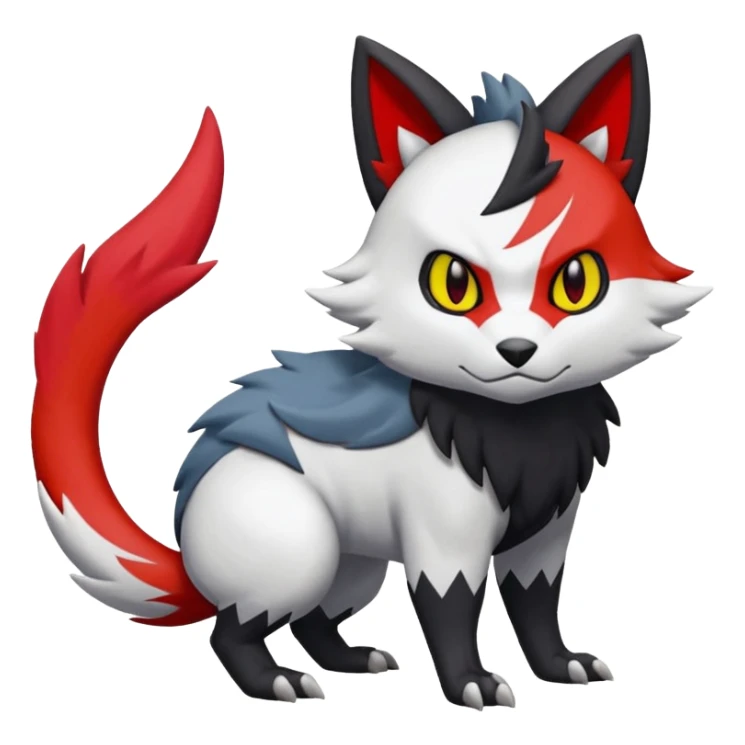 Nargacuga-Zangoose-Litten-Torracat-fusion-Fakemon-Pokémon-creature  sticker
