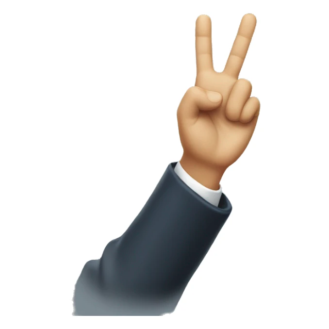 our leader hand in air sticker