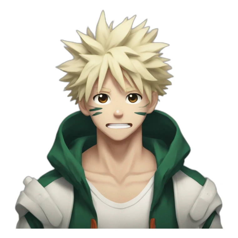 Bakugo my hero academia no smile sticker
