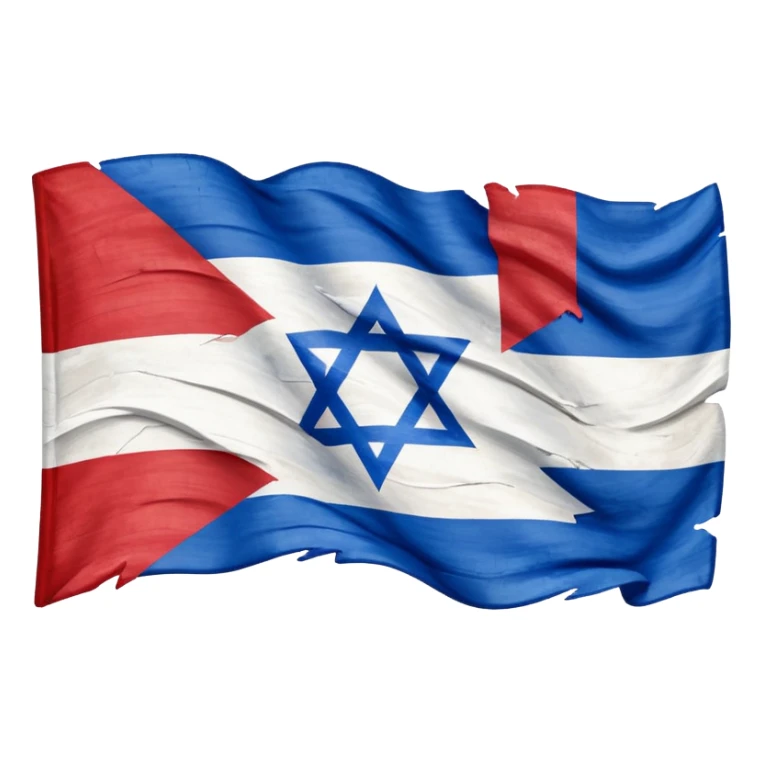 Crossed out Israel flag sticker