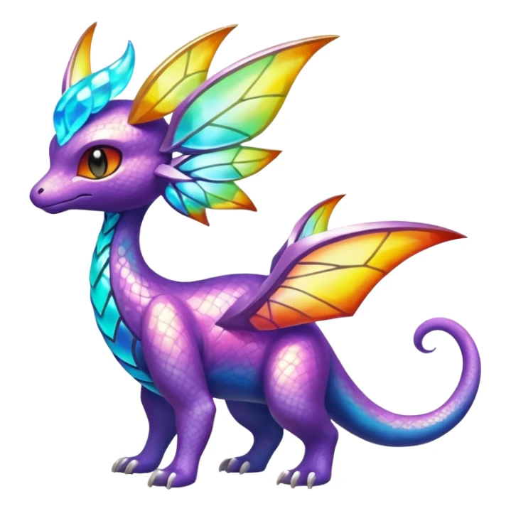 Elemental magical colorful exotic Pokémon-Fakémon-creature sticker