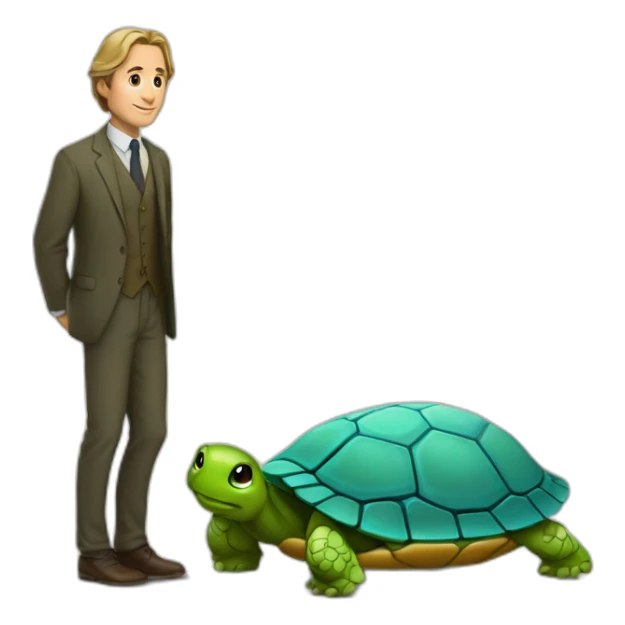 Éric zemour sur le dos d'une tortue sticker