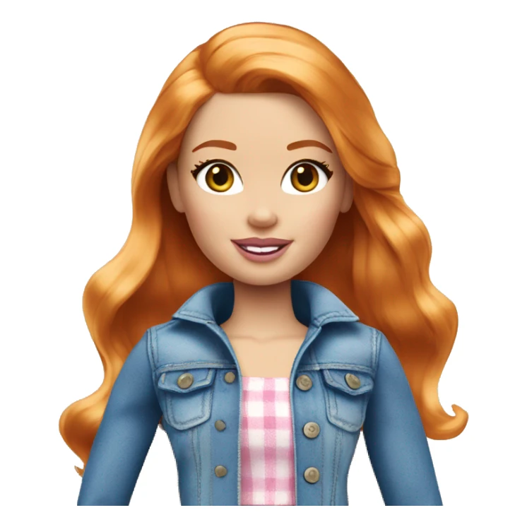 Beautiful Barbie ginger fair skin sticker