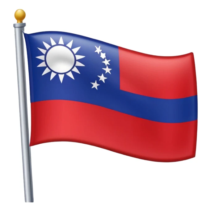Flag of Taiwan but in USA style sticker