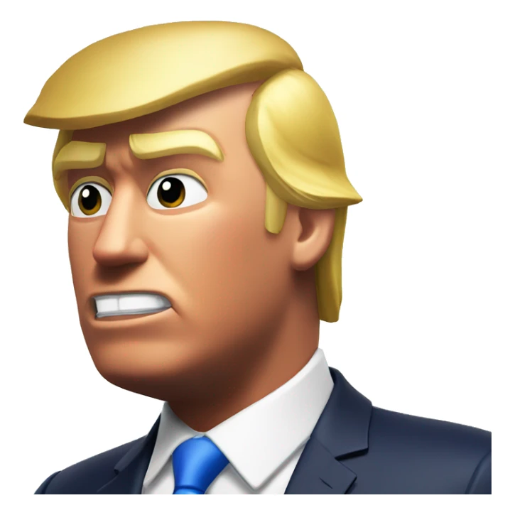Donald trump in fortnite background sticker