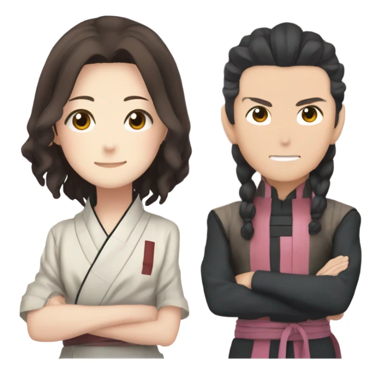 Tanjiro￼ kamado and nezuko kamado  sticker