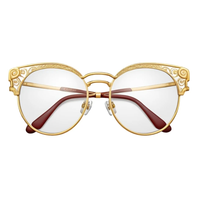 Cartier glasses, luxury eyewear sticker