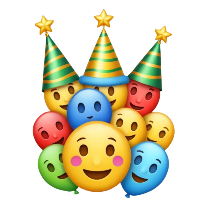 Un emojin de  anul nou sticker