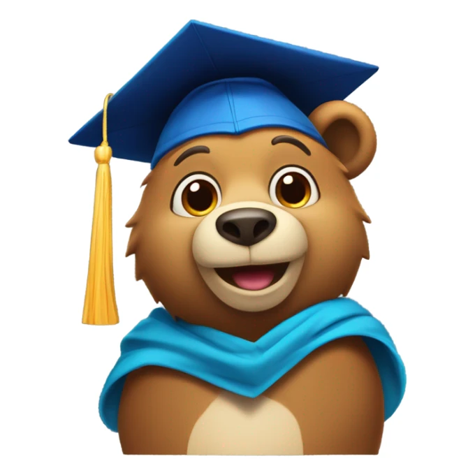 The bear from the album Graduation by Kanye West sticker