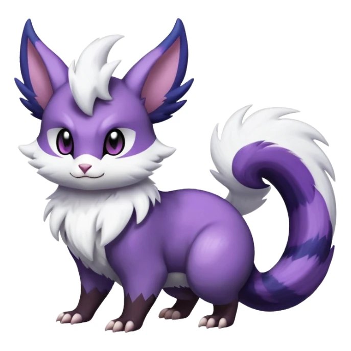 ShinyFurret-Absol-Noibat-Noivern-Hybrid (Full body) sticker
