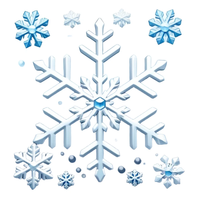 Snowflakes in winter morning sticker