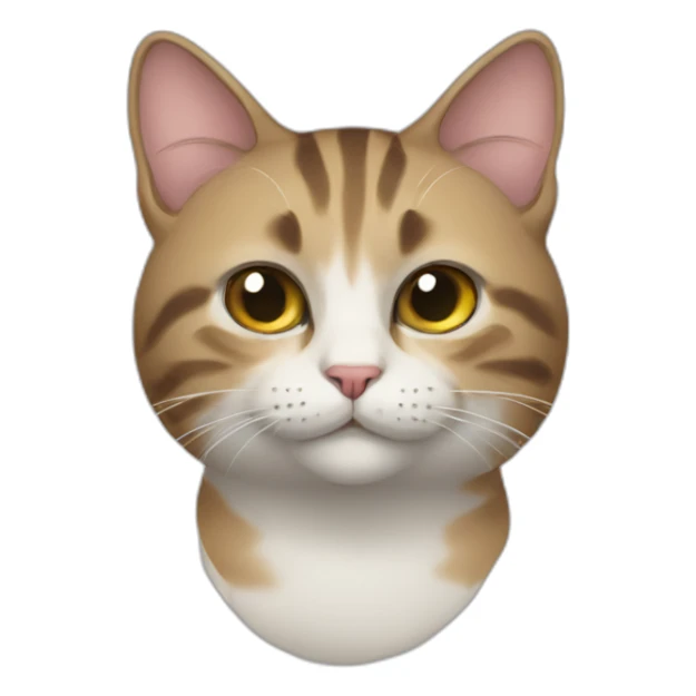 cat with a d sticker